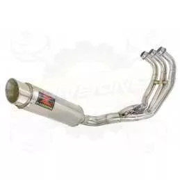 XSR 900 2016 2017 Low Level De-cat Exhaust System with 360mm Round GP Style Stainless Steel Silencer