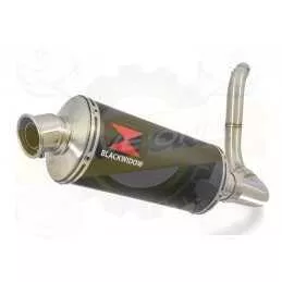 KTM 125 Duke 2011-2016 Silencieux Kit / Silencieux Ovale Noir en Inox 300mm