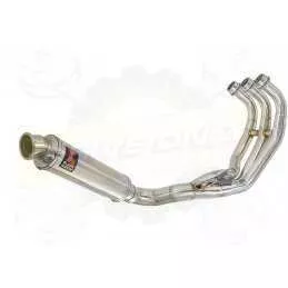 XSR 900 2016 2017 Low Level De-cat Exhaust System with 350mm Round Stainless Steel Silencer