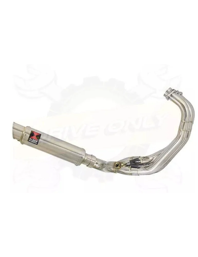 XSR 900 2016 2017 Low Level De-cat Exhaust System with 350mm Round GP Style Stainless Steel Silencer