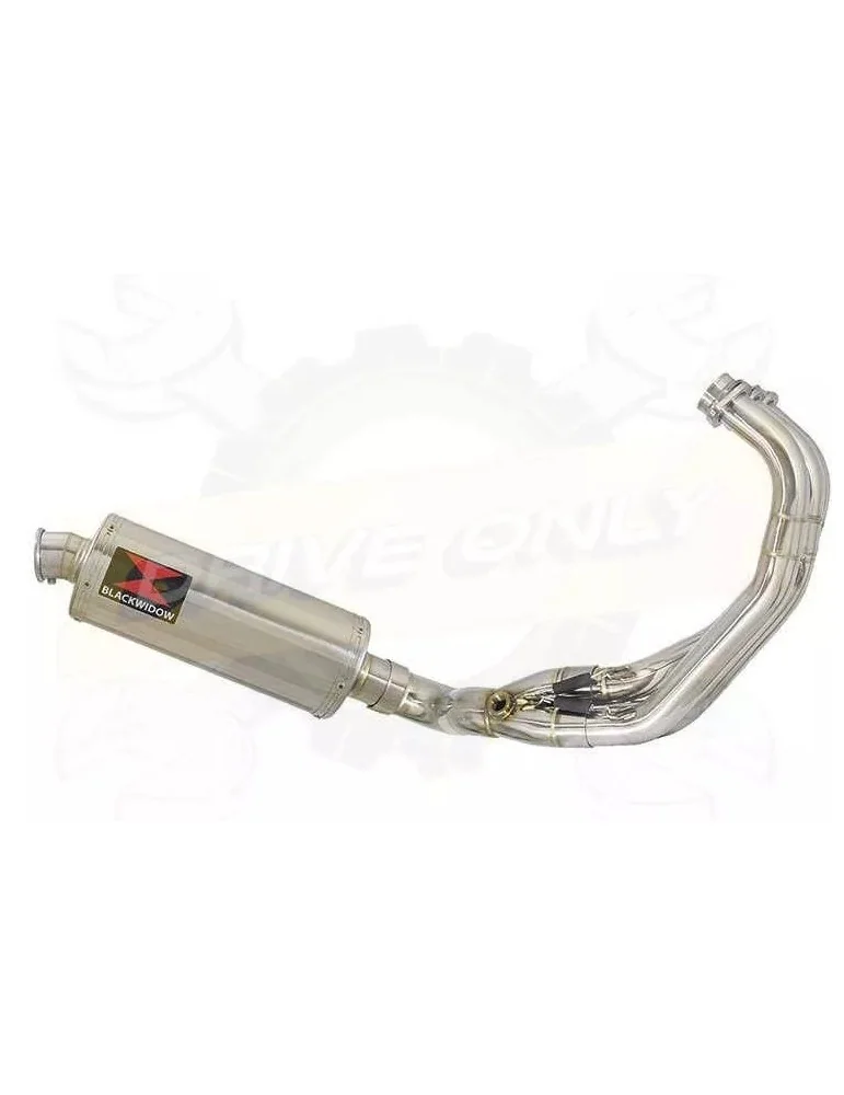XSR 900 2016 2017 Low Level De-cat Exhaust System with 300mm Oval Stainless Steel Silencer