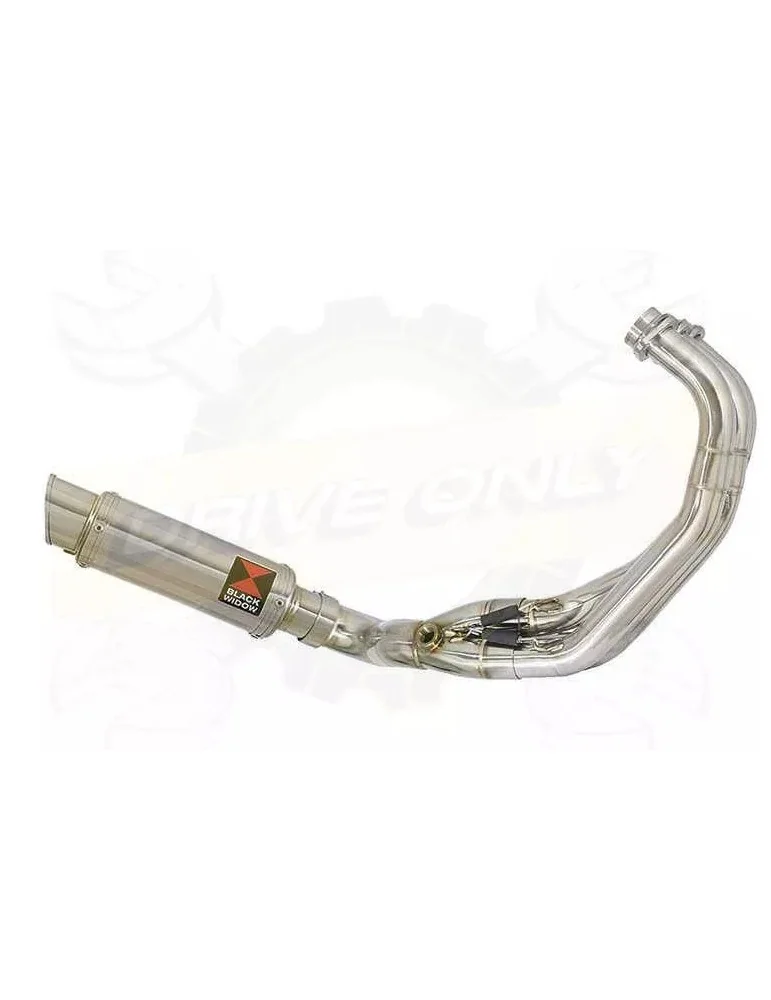 XSR 900 2016 2017 Low Level De-cat Exhaust System with 230mm Round GP Style Stainless Steel Silencer
