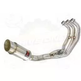 XSR 900 2016 2017 Low Level De-cat Exhaust System with 200mm Round Stainless Steel Silencer