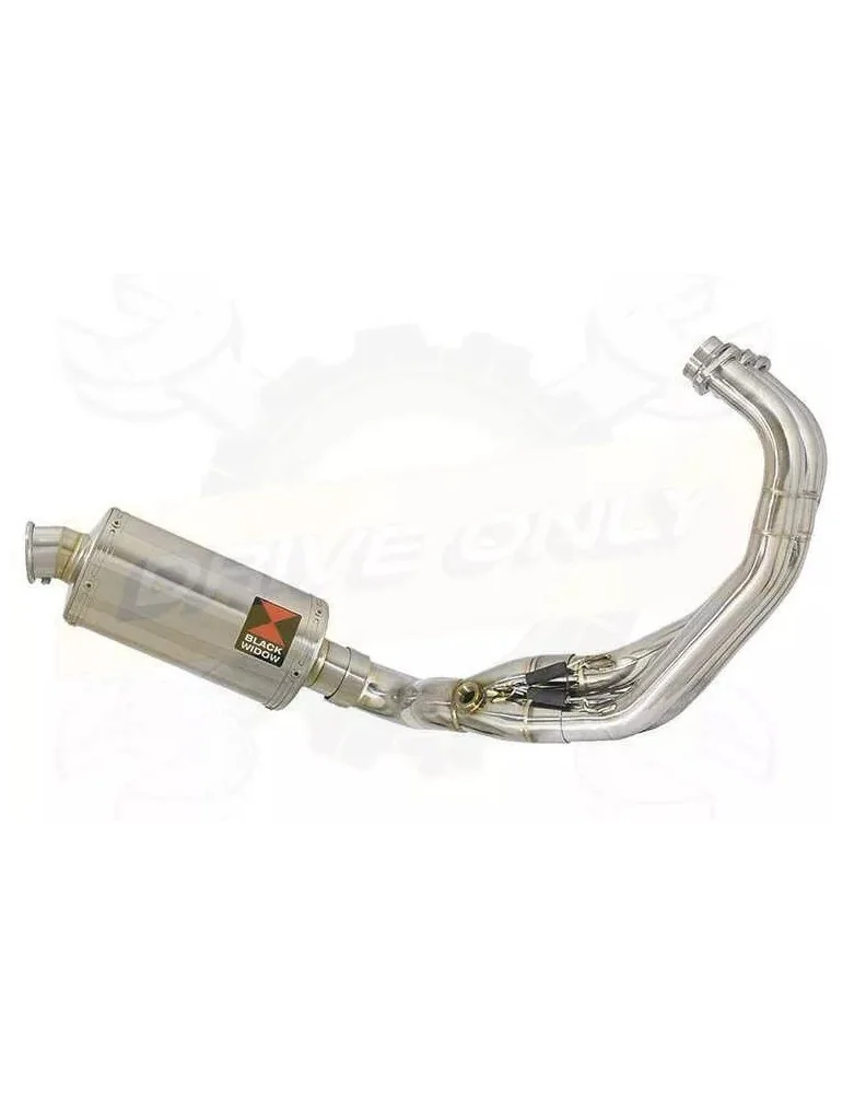 XSR 900 2016 2017 Low Level De-cat Exhaust System with 230mm Oval Stainless Steel Silencer