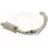 XSR 900 2016 2017 Low Level De-cat Exhaust System with 230mm Oval Stainless Steel Silencer