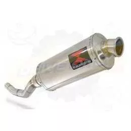 WR 125 R/X 2009/2016 Link Pipe and 300mm Oval Stainless Steel Silencer