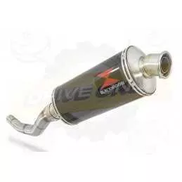 WR 125 R/X 2009/2016 Link Pipe and 300mm Oval Carbon Fibre Silencer