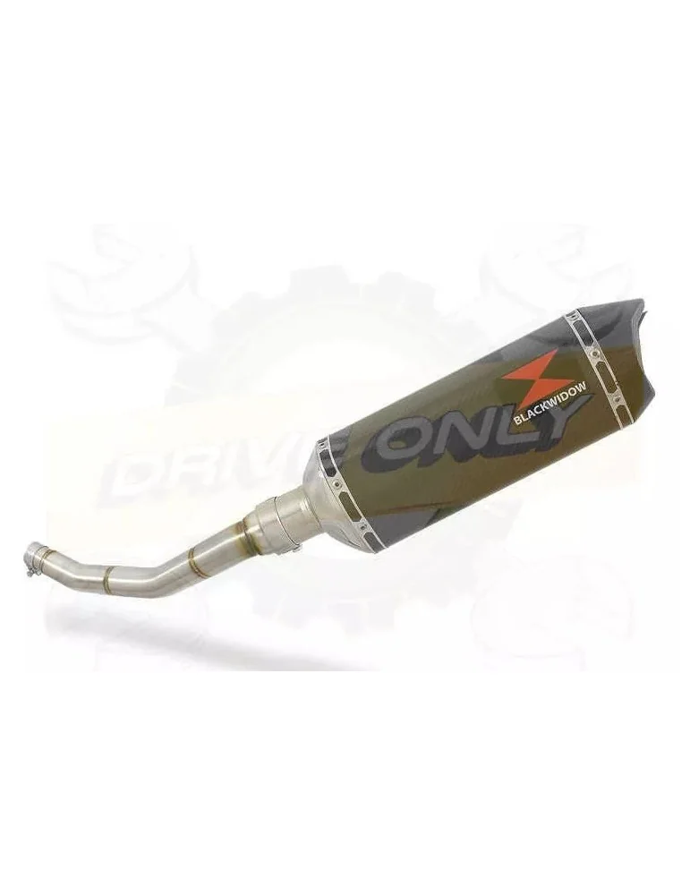WR 125 R/X 2009/2016 Link Pipe and 300mm Hexagonal Carbon Fibre Silencer + Carbon Fibre Tip