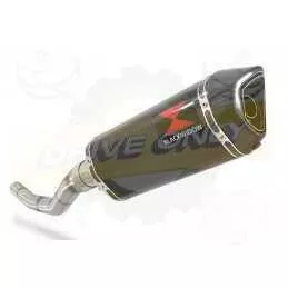 WR 125 R/X 2009/2016 Link Pipe and 300mm Hexagonal Carbon Fibre Silencer + Carbon Fibre Tip