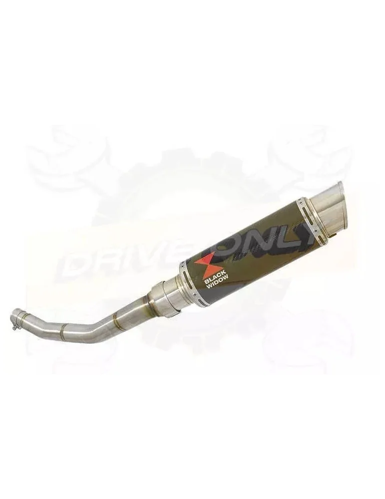 WR 125 R/X 2009/2016 Link Pipe and 230mm Round GP Style Carbon Fibre Silencer + Titanium Ends
