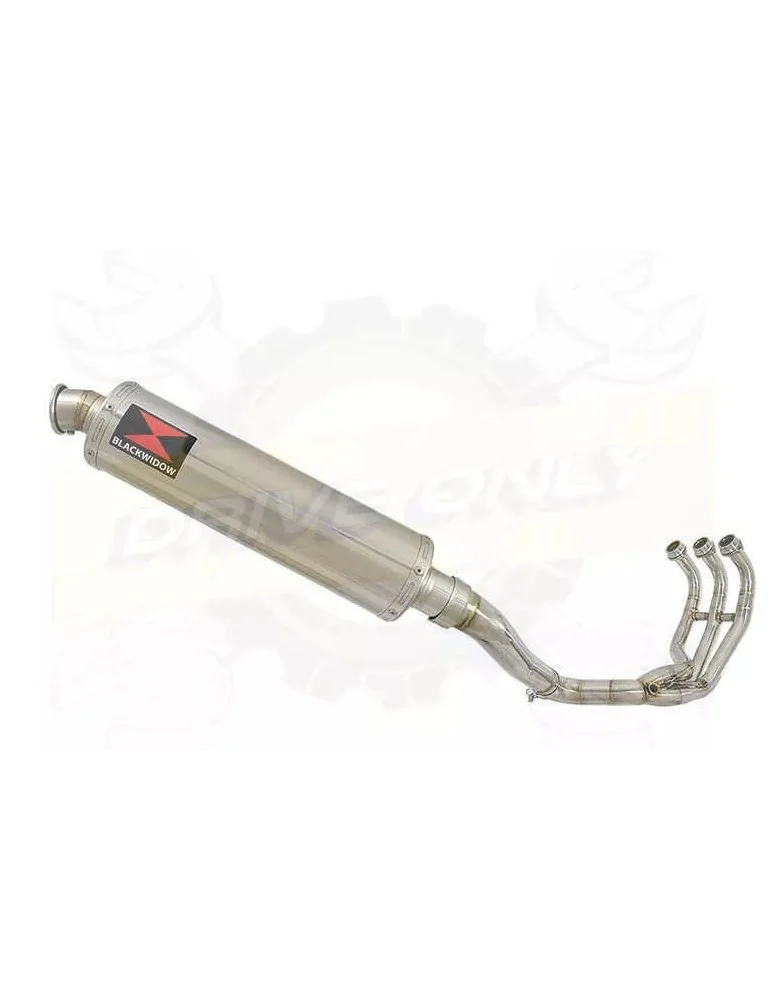 XSR 900 2016 2017 High Level De-cat Exhaust System with 400mm Round Stainless Steel Silencer