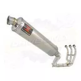 XSR 900 2016 2017 High Level De-cat Exhaust System with 450mm Round Stainless Steel Silencer