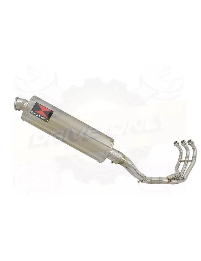XSR 900 2016 2017 High Level De-cat Exhaust System with 400mm Oval Stainless Steel Silencer