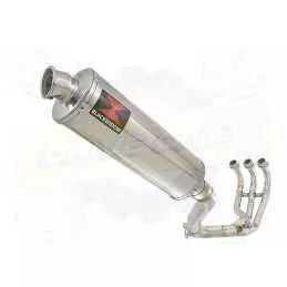 XSR 900 2016 2017 High Level De-cat Exhaust System with 400mm Oval Stainless Steel Silencer