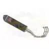 XSR 900 2016 2017 High Level De-cat Exhaust System with 400mm Oval Carbon Fibre Silencer + Carbon Fibre Tip