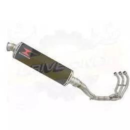 XSR 900 2016 2017 High Level De-cat Exhaust System with 400mm Oval Carbon Fibre Silencer