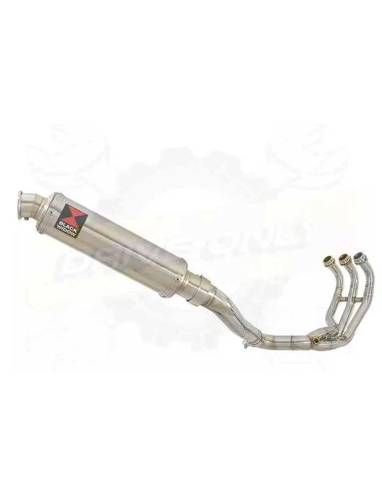 XSR 900 2016 2017 High Level De-cat Exhaust System with 350mm Round Stainless Steel Silencer