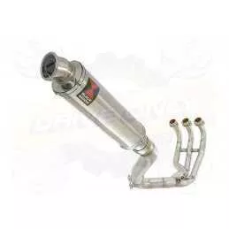 XSR 900 2016 2017 High Level De-cat Exhaust System with 350mm Round Stainless Steel Silencer