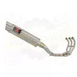 XSR 900 2016 2017 High Level De-cat Exhaust System with 360mm Round GP Style Stainless Steel Silencer