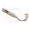 XSR 900 2016 2017 High Level De-cat Exhaust System with 360mm Round GP Style Stainless Steel Silencer