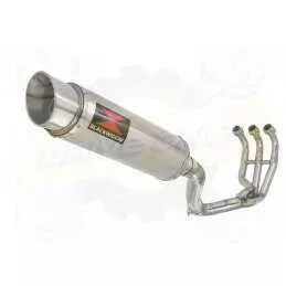 XSR 900 2016 2017 High Level De-cat Exhaust System with 360mm Round GP Style Stainless Steel Silencer