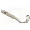 XSR 900 2016 2017 High Level De-cat Exhaust System with 350mm Round GP Style Stainless Steel Silencer