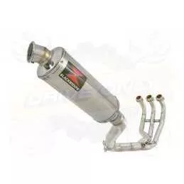 XSR 900 2016 2017 High Level De-cat Exhaust System with 300mm Round Stainless Steel Silencer