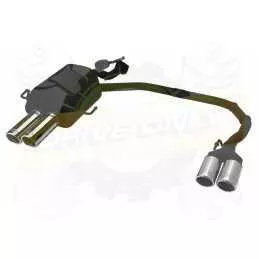 Silencieux sport 120-305/10 pour OPEL Astra G HATCHBACK 1998-2003 HATCHBACK 2-0 DTi)