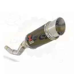 WR 125 R/X 2009/2016 Link Pipe and 200mm Round Carbon Fibre Silencer