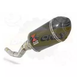 WR 125 R/X 2009/2016 Link Pipe and 200mm Oval Carbon Fibre Silencer with Carbon Tip