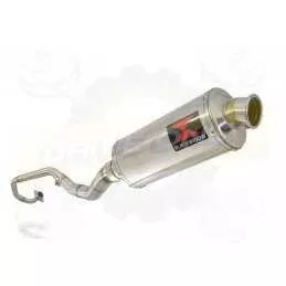 WR 125 R/X 2009/2016 De-cat exhaust system with 300mm oval stainless steel silencer