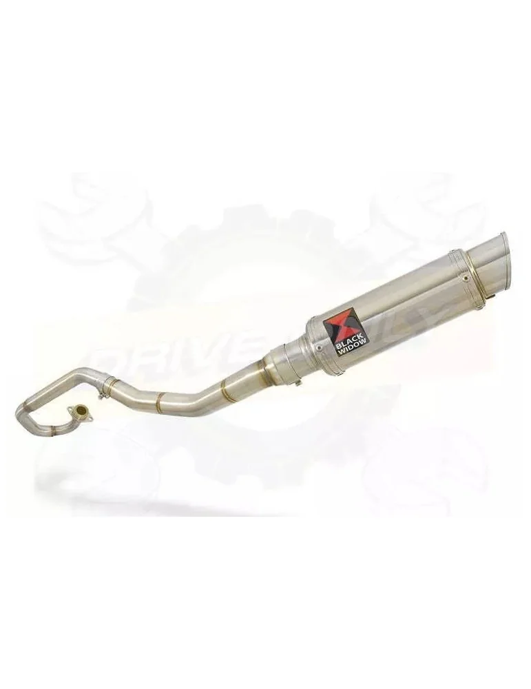 WR 125 R/X 2009/2016 De-cat exhaust system with 230mm Round GP Style Stainless Steel Silencer