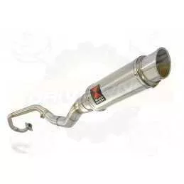WR 125 R/X 2009/2016 De-cat exhaust system with 230mm Round GP Style Stainless Steel Silencer