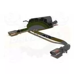 Silencieux sport 120-329/10-1 pour OPEL Astra H Diesel   2004-2009 Break 1-9 TDCi)