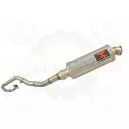 WR 125 R/X 2009/2016 De-cat exhaust system with 300 Round Stainless Steel Silencer