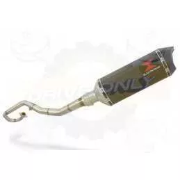 WR 125 R/X 2009/2016 De-cat exhaust system with 300mm Hexagonal carbon fibre silencer