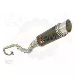 WR 125 R/X 2009/2016 De-cat Exhaust System with 230mm Round GP Style Carbon Fibre Silencer