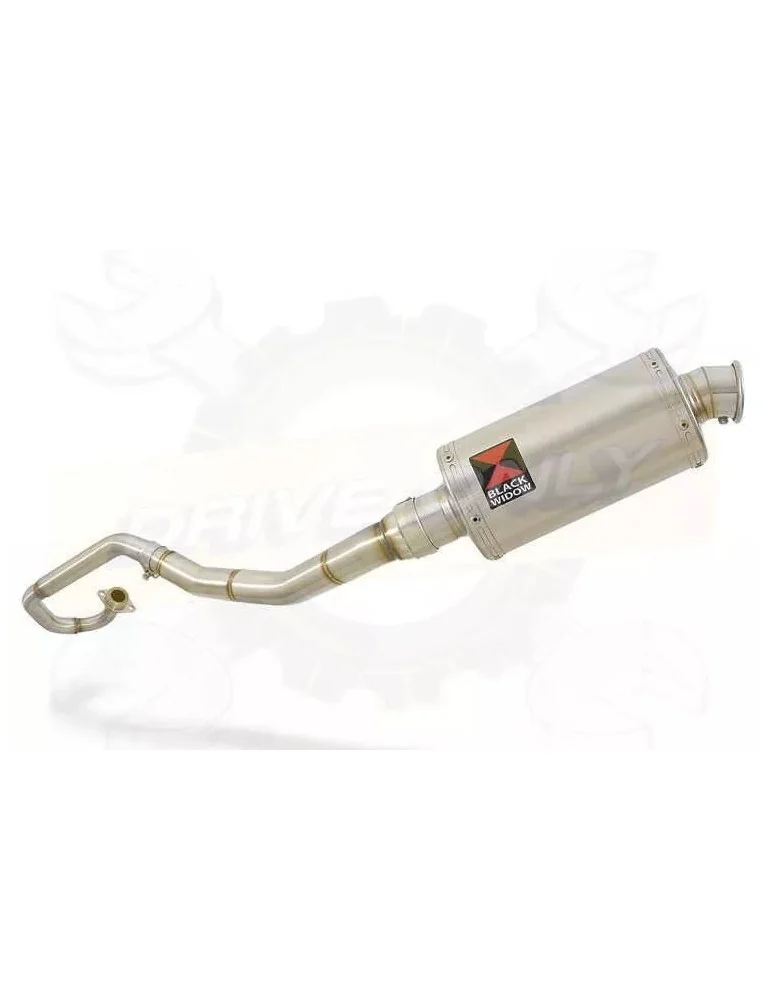 WR 125 R/X 2009/2016 De-cat exhaust system with 230mm oval stainless steel silencer