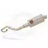 WR 125 R/X 2009/2016 De-cat exhaust system with 230mm oval stainless steel silencer
