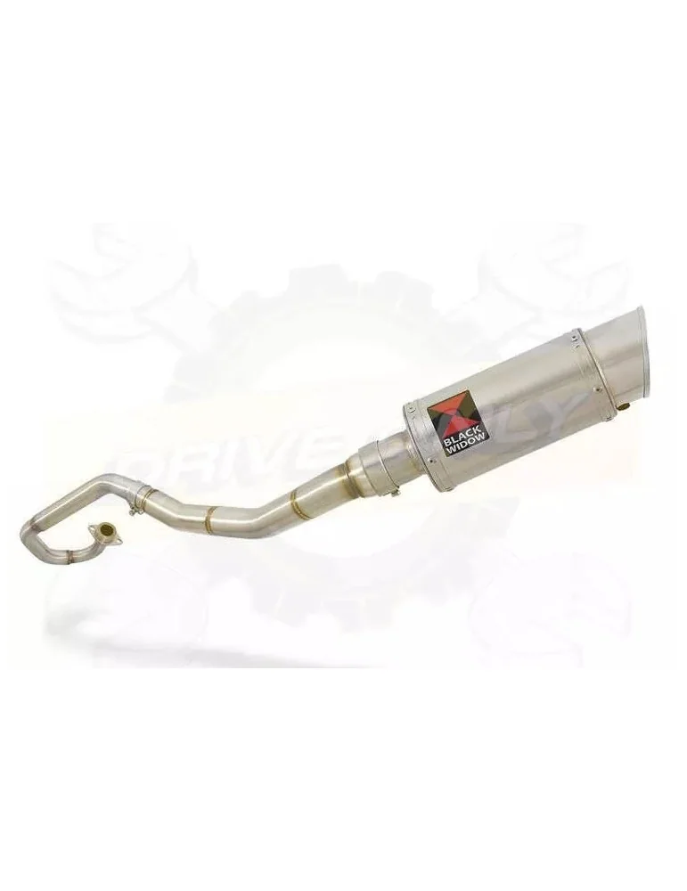 WR 125 R/X 2009/2016 De-cat exhaust system with 200mm Round Stainless Steel Silencer