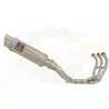 XSR 900 2016 2017 High Level De-cat Exhaust System with 230mm Round GP Style Stainless Steel Silencer