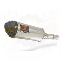 KLE 650 VERSYS 2007-2014 Low Level exhaust link pipe and 300mm oval stainless steel silencer + carbon tip