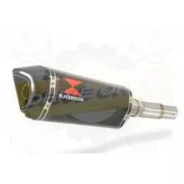 KLE 650 VERSYS 2007-2014 Low Level exhaust link pipe and 300mm Hexagonal carbon fibre silencer