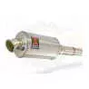KLE 650 VERSYS 2007-2014 Low Level exhaust link pipe and 230mm oval stainless steel silencer