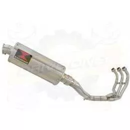 XSR 900 2016 2017 High Level De-cat Exhaust System with 300mm Oval Stainless Steel Silencer