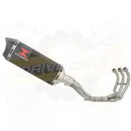 XSR 900 2016 2017 High Level De-cat Exhaust System with 300mm Hexagonal Stainless Steel Silencer