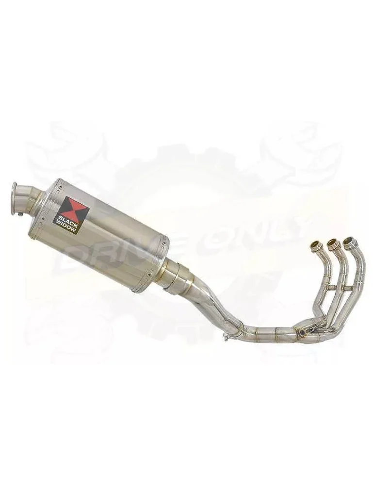 XSR 900 2016 2017 High Level De-cat Exhaust System with 230mm Oval Stainless Steel Silencer