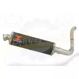 KTM 125 Duke 2011-2016 Silencieux Kit / Silencieux Ovale en Carbone 400mm 
