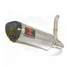 KTM 125 Duke 2011-2016 Silencieux Kit / Silencieux Ovale en Inox + Canule en Carbone 300mm 
