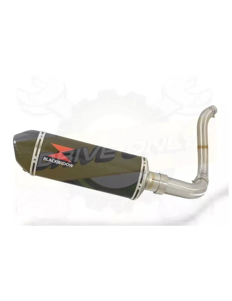 KTM 125 Duke 2011-2016 Silencieux Kit / Silencieux Ovale en Carbone 300mm